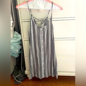Grey and white striped sundress size small!